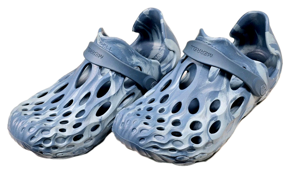 Merrell Hydro Moc Mineral Blue Rubber Sandals Unisex Shoes Men's 6.5, Women's 8